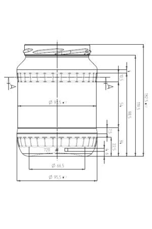 Faceta 720 ml TO 82 kótovanie 400 x 600