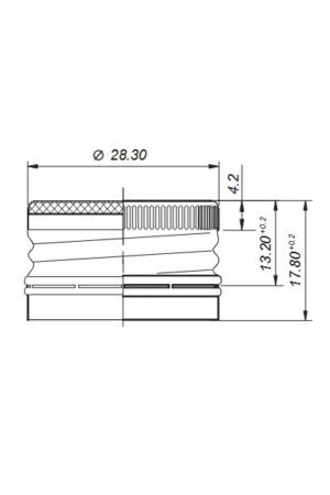 Kótovanie hliníkový uzáver PP 28 x 18