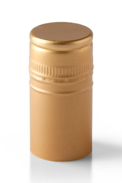 Uzáver hliník BVS 30 x 60 mm (zlatý, závit, poistný krúžok)