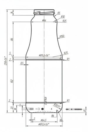 Džúsovka 1000 ml TO 53 kótovanie 400 x 600