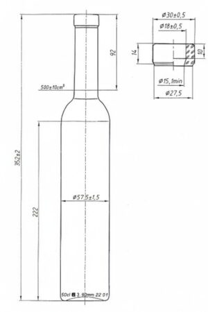 BELISSIMO 500 ml ústie 18 mm 400 x 600