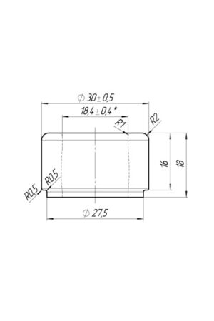Fľaša Bordeaux 750 ml, ústie 19 mm kótovanie 2