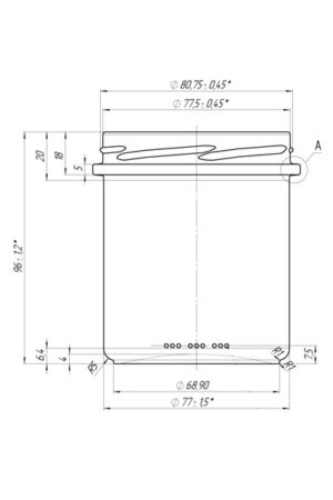 Pohár Sturz 350 ml TO 82 kótovanie
