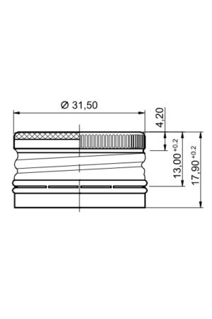 Kótovanie hliníkový uzáver PP 31,5 x 18