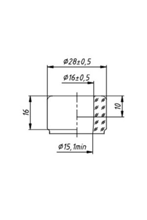 Fľaša Quadra 50ml, ústie 16mm kótovanie 2
