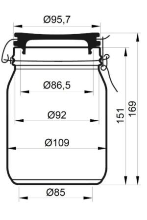 Econ round 1000 ml kótovanie