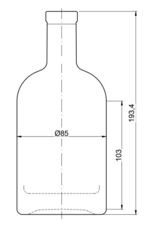 Hermes 500 ml na korok kótovanie Hermes 500 ml na korok kótovanie