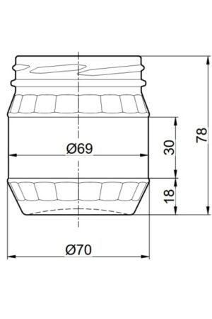 Klon 200 ml kótovanie Klon 200 ml kótovanie