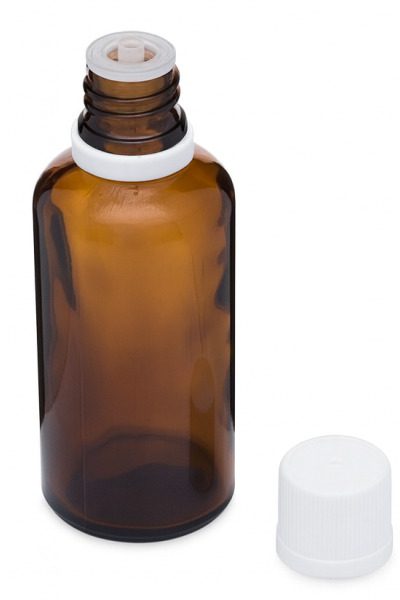 Sklenená liekovka s bielym uzáverom 400×600 Sklenená liekovka s bielym uzáverom 400×600