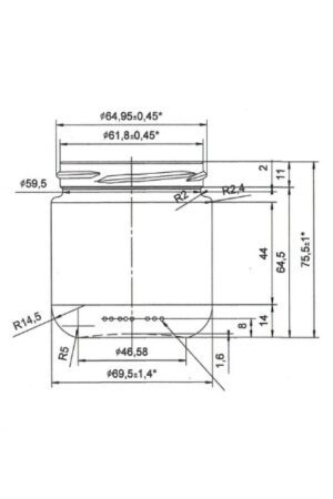 Kaviár 200 ml TO 66 kótovanie Kaviár 200 ml TO 66 kótovanie