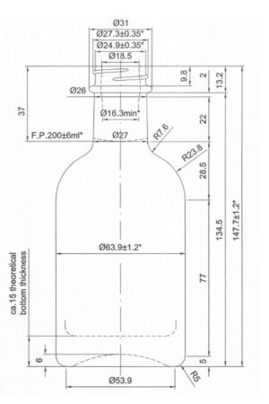 Kótovanie Hermes 200 ml GPI Kótovanie Hermes 200 ml GPI
