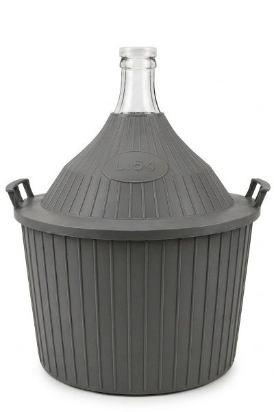 Sklenený demižón s plastovým košom 54 L 400×600 Sklenený demižón s plastovým košom 54 L 400×600
